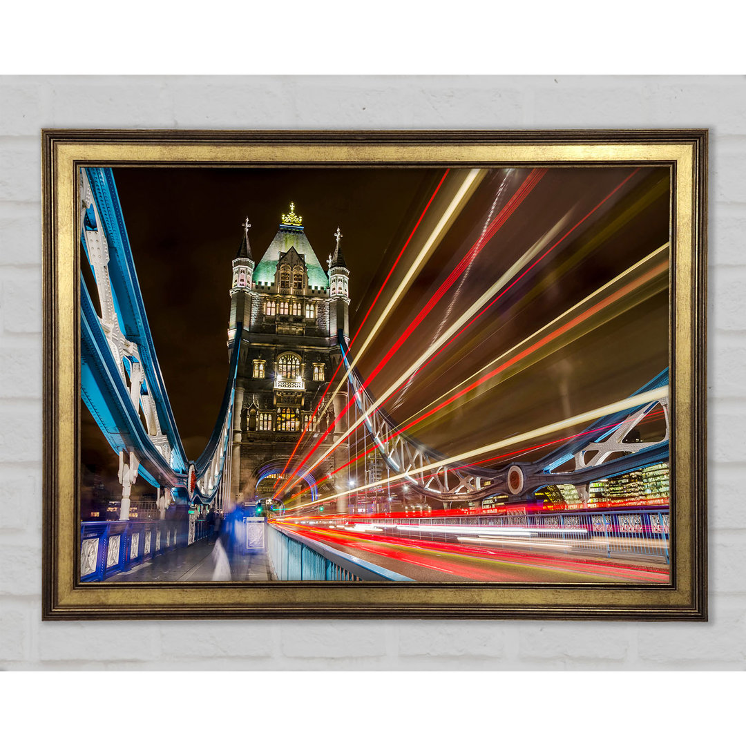 Tower Bridge Speed Of Light 1 Gerahmter Druck