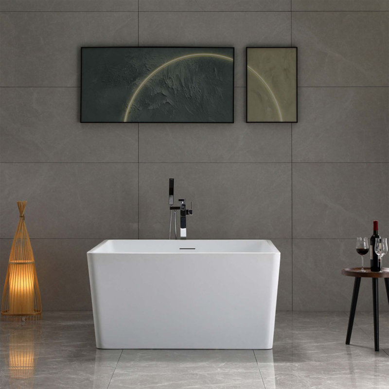 Toulouse 47.2'' x 47.2'' Soaking Acrylic Bathtub