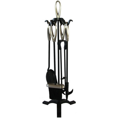 Leonie Steel Fireplace Tool Set