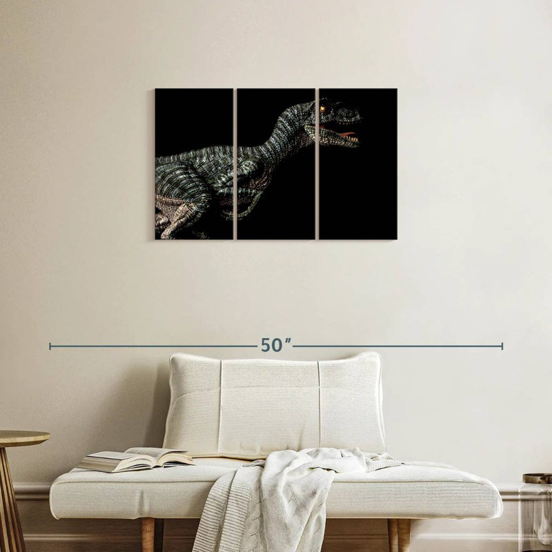 Vicious Velociraptor, 20" H x 33" W