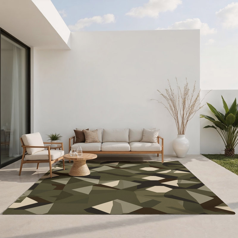 Patrol Sector Indoor And Outdoor Area Rug, Rectangle 1'6" x 2'6"