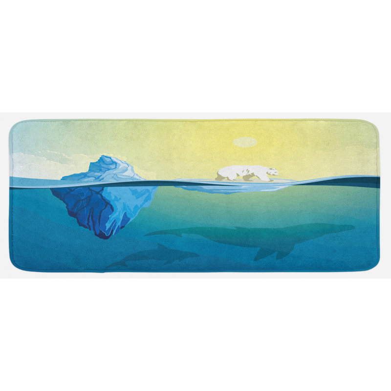 Tapis de cuisine ours polaire