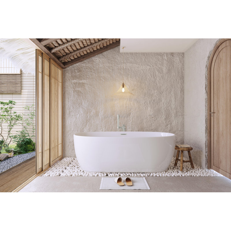 Baignoire de trempage 70 po. X 34 po. Fredericksburg, Nickel brossé