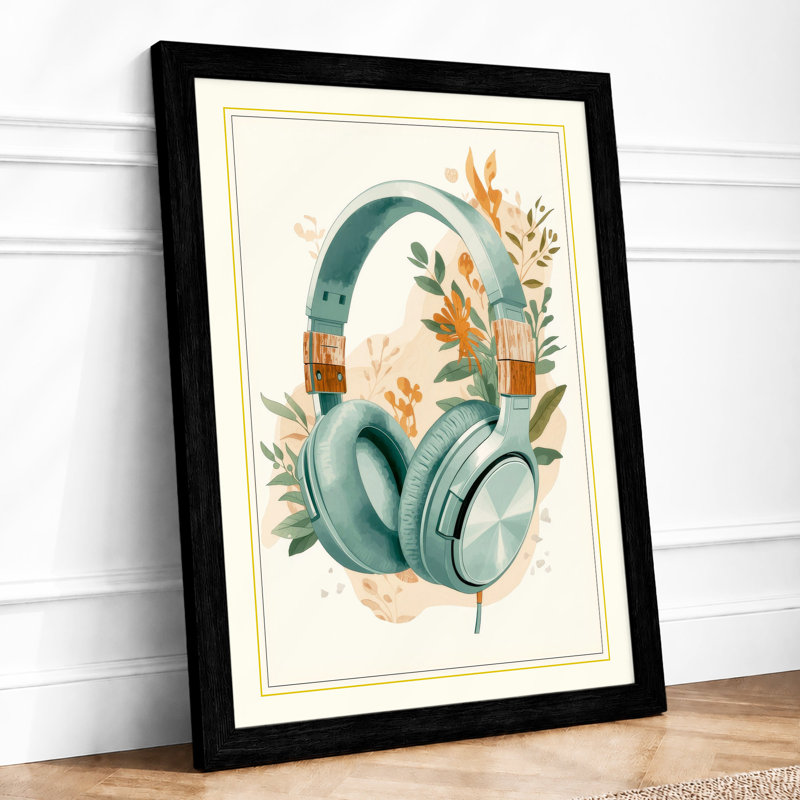 Nature's Melody Eclectic - Framed Print, Black, A3 - 42.0 x 29.7 cm