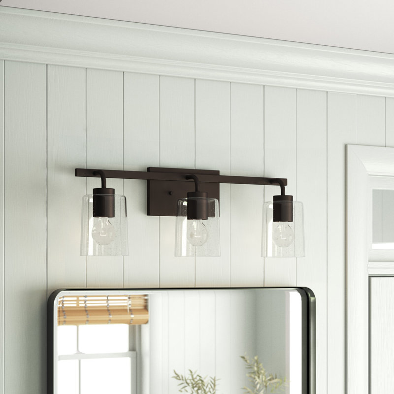 Éclairage de salle de bain à intensité variable 3 lumières Greyson, Bronze