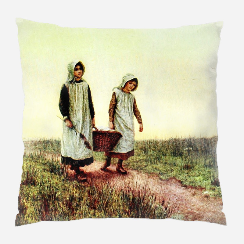 Coussin rétro Dillion, Microsuède, Intérieur