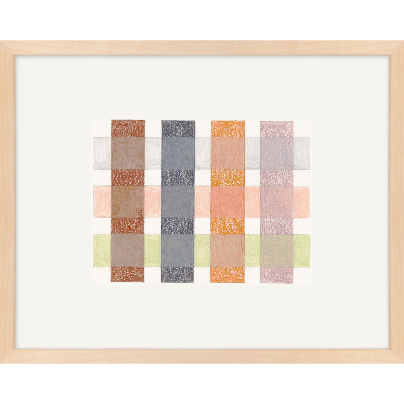Gridlock VI Print by Beth James, 20" W x 16" H, Maple Framed