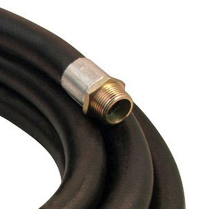 Apache NPT Farm Fuel Transfer Hose w/ Male Ends, Black, 0.75" H x 0.75" W x 120" D