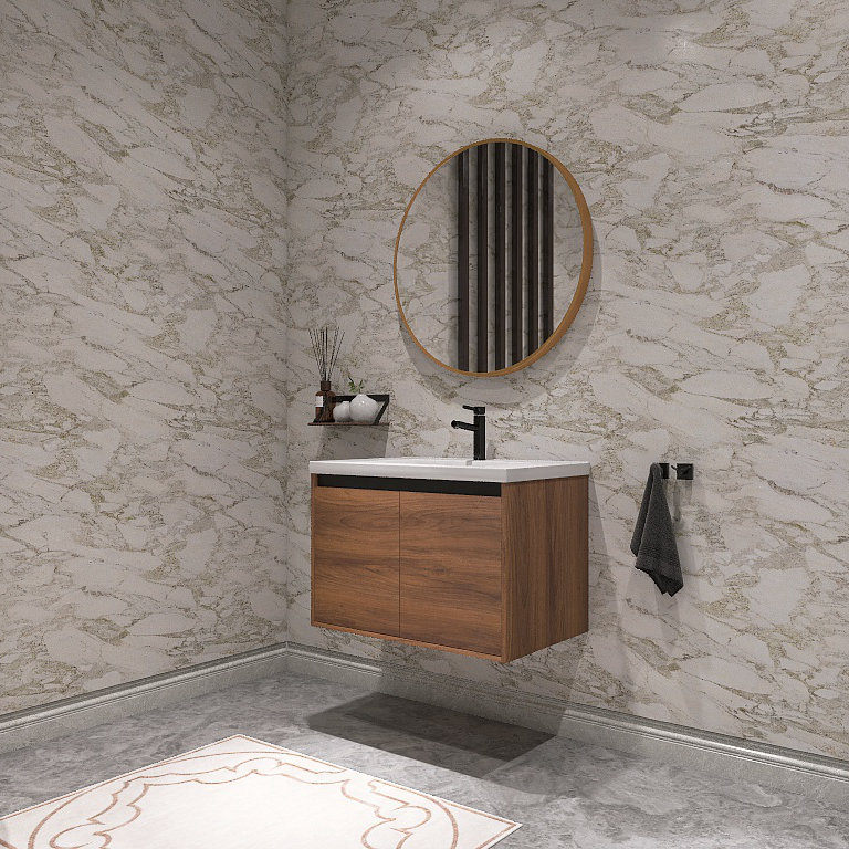Meuble-lavabo simple 29,56 po avec plateau en résine Branigans