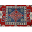 Tapis oriental géométrique Kazak fabriqué à la main 9 x 12