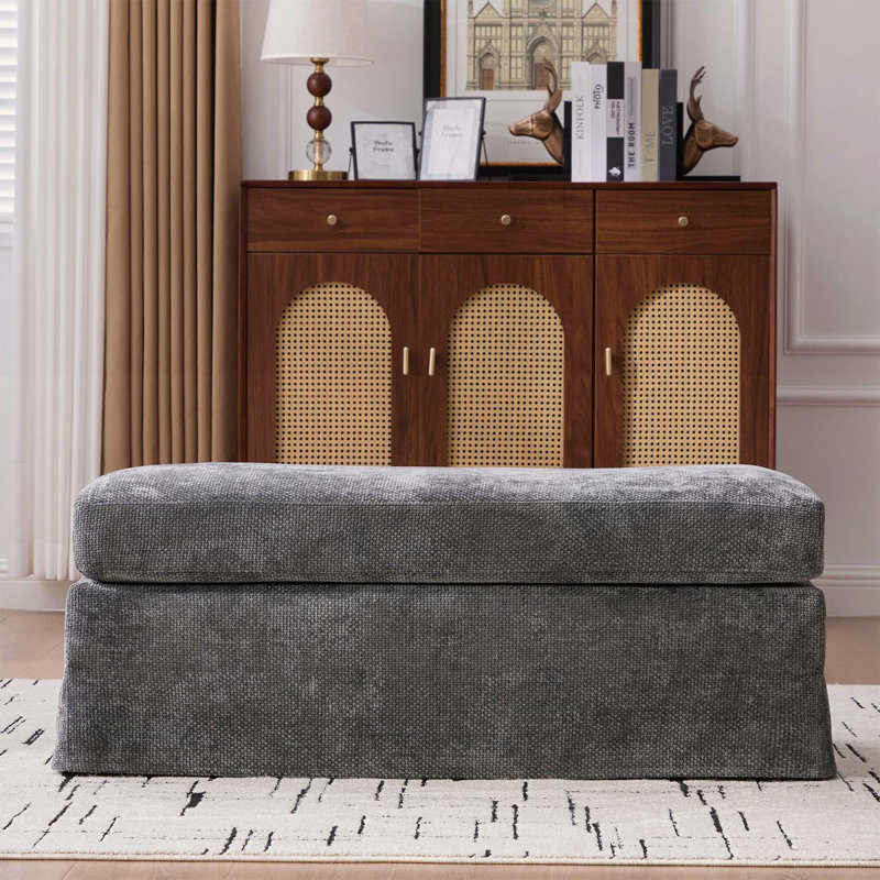 Banc confortable pour une utilisation polyvalente à la maison et au bureau, Gris