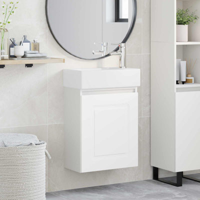 Single Bathroom Vanity with Ceramic Basin