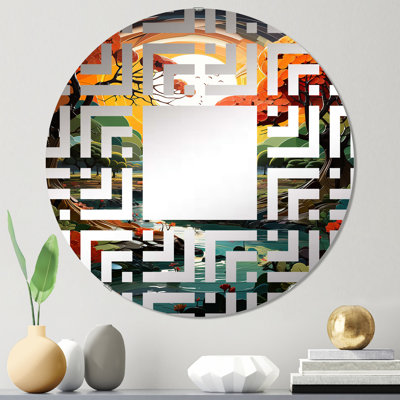 Miroir mural rond