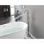 Robinet de baignoire avec douche à main et bouton de contrôle du débit d'eau Robinet autoportant à réduction de bruit
