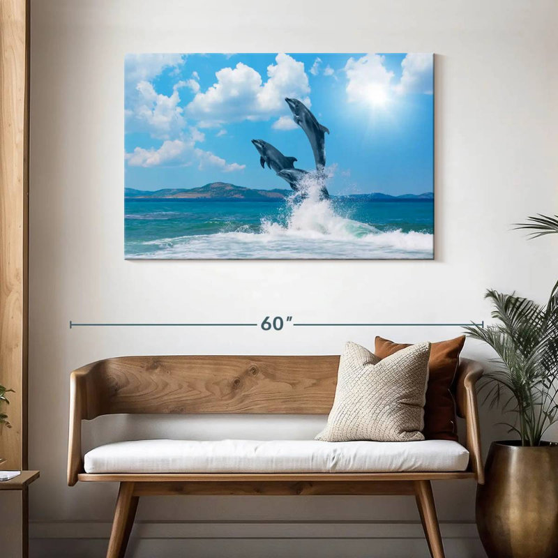 Brampt Dolphin Paradise, 30" H x 45" W