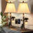 Lorain 26" Dimmable Farmhouse Rustic Resin USB-A/C Table Lamp with Night Light