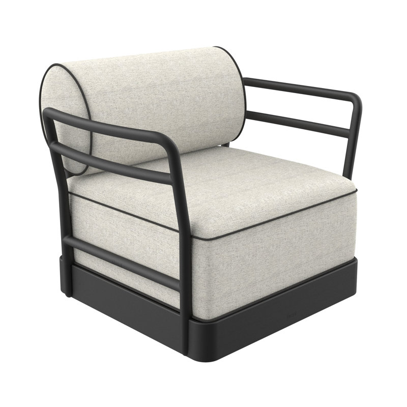 Fauteuil Brisa, Noche, Salina (gris chiné)
