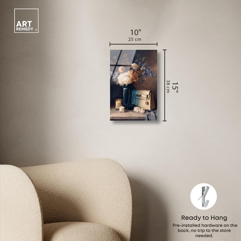 Impression luxueuse sur bois décorations de luxe par Art Remedy, H 15 po x l 10 po