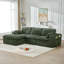 Canapé modulaire modulaire en velours côtelé sans os avec repose-tête, porte-gobelet, poches de rangement latérales-641731543