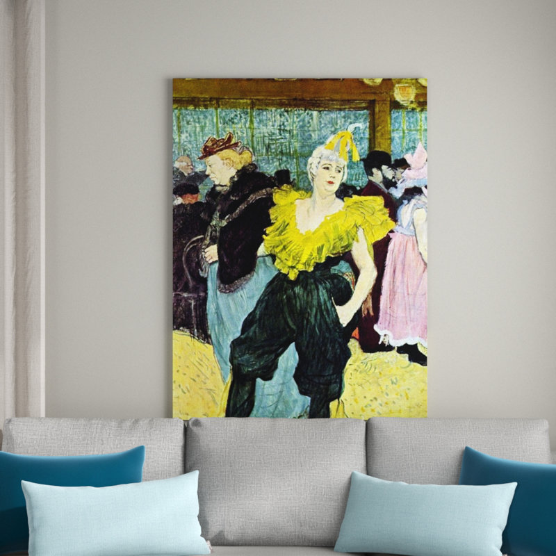 Henri De Toulouse-Lautrec - Wrapped Canvas Painting, 120cm H x 90cm W x 1.8cm D