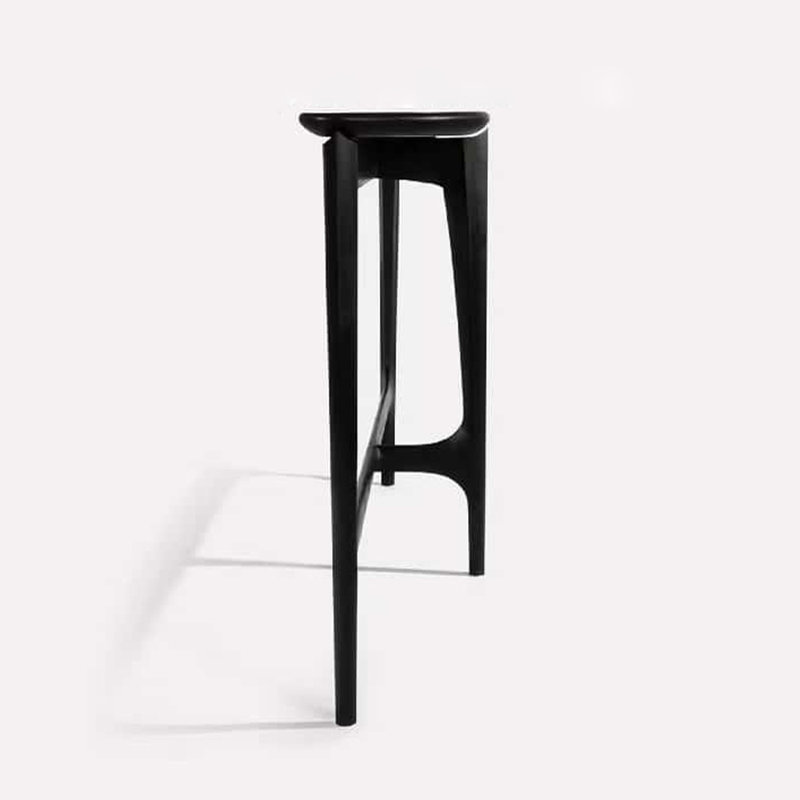 Console d'entrée italienne en bois massif minimaliste, H 31,5 po x l 55,1 po x P 11,8 po