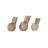 3 Piece Set Petrified Birds Figurine