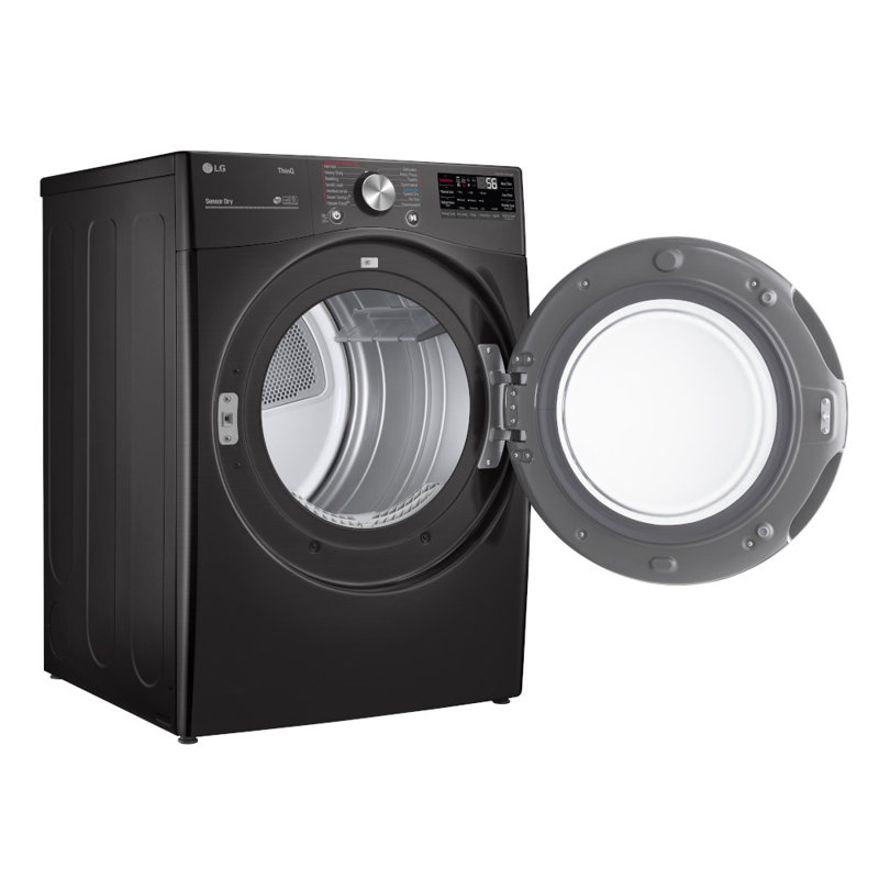 LG 7.4 cu. ft. Ultra Large Capacity Smart Wi-Fi Enabled Front Load Electric Dryer with Turbosteam and Built-In Intelligence