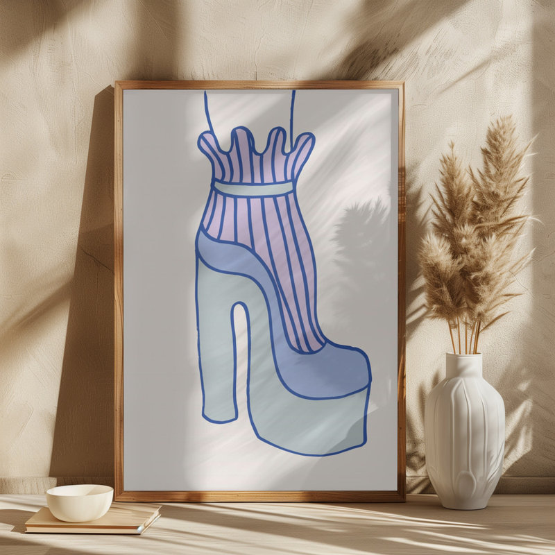 Heel, 91.44 cm H x 60.96 cm W