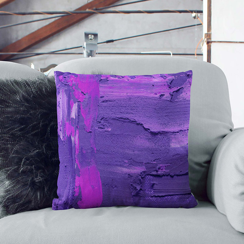 Abstract Square Cushion, 40 x 40 cm, White
