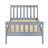 Pine Shaker Bed Twin  Grey-2040557948