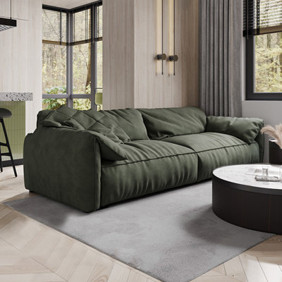 Coussin modulaire vert 100% polyester