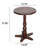 Round Wooden Small End Table, Vintage Pedestal Side Table & Accent Nightstand for Living Room, Bedroom & Entryway-1861265694