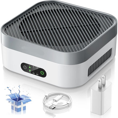 Filtre HEPA purificateur d'air pour animaux de compagnie, fumée et allergies, couverture ultra-silencieuse et portable de 600 pieds carrés
