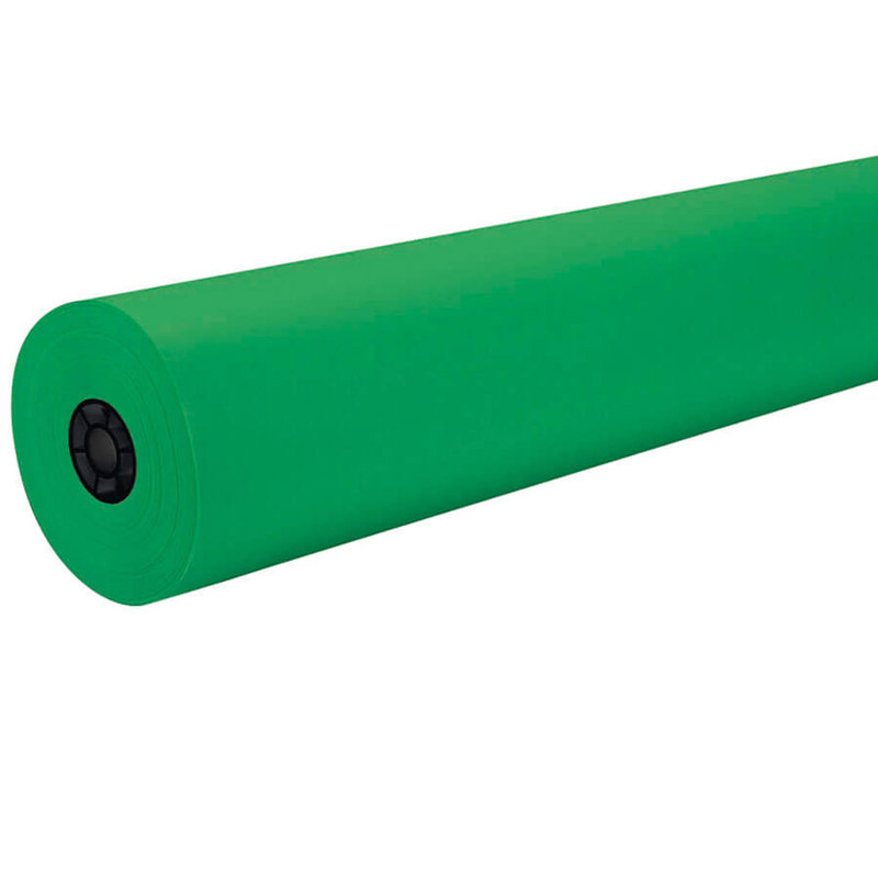Festive Green 36" x 500' Heavyweight Art Paper Roll