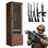Armoire à armes à feu 71,1 po de hauteur avec serrure, porte vitrée et tiroirs de rangement