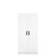 Garde-robe 2 portes - penderie avec plusieurs tablettes-838328167