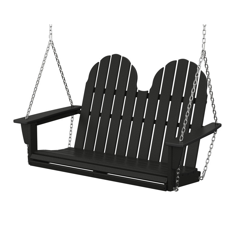 Vineyard Adirondack 48" Swing, Black