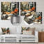 Corail vert Mid Century Iconic Chairs - impressions murales en métal Mid-Century-512866465