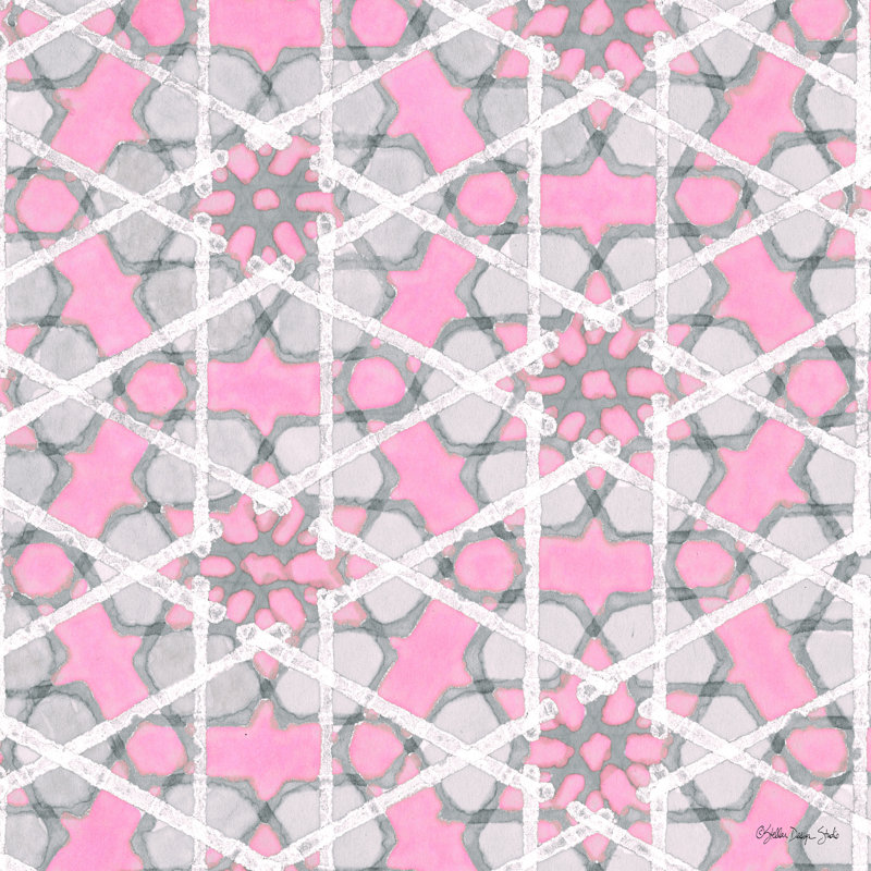 Motif rose et gris par Stellar Design Studio - impression, H 30 po x l 30 po, Toile tendue