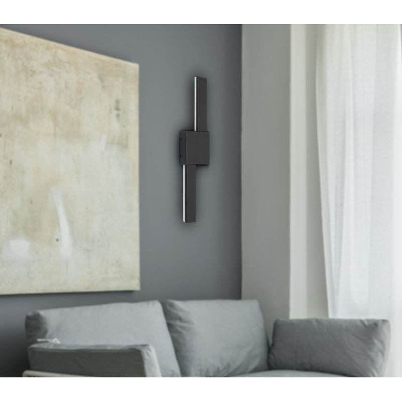Steel LED Flush Mounted Sconce