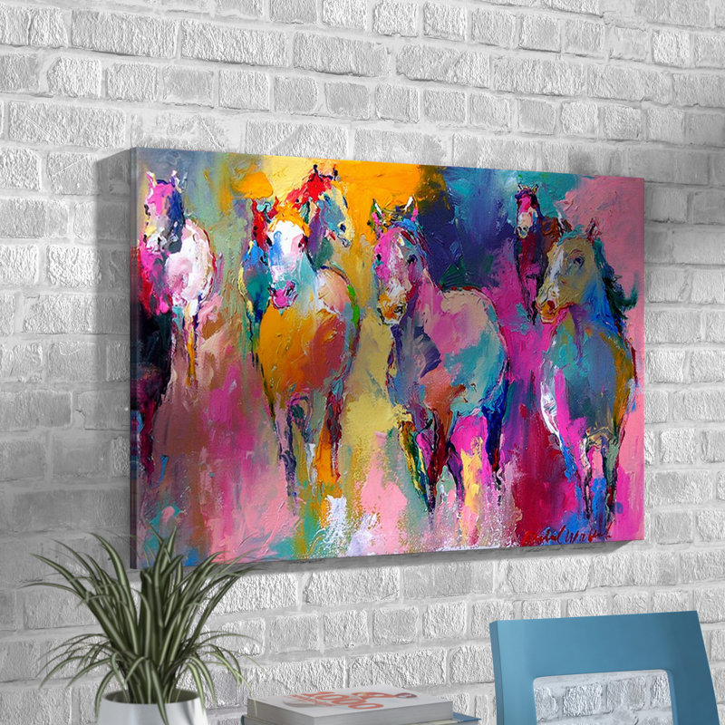 « wild », impression d’art graphique, 18" H x 26" L x 1,5" D, Toile