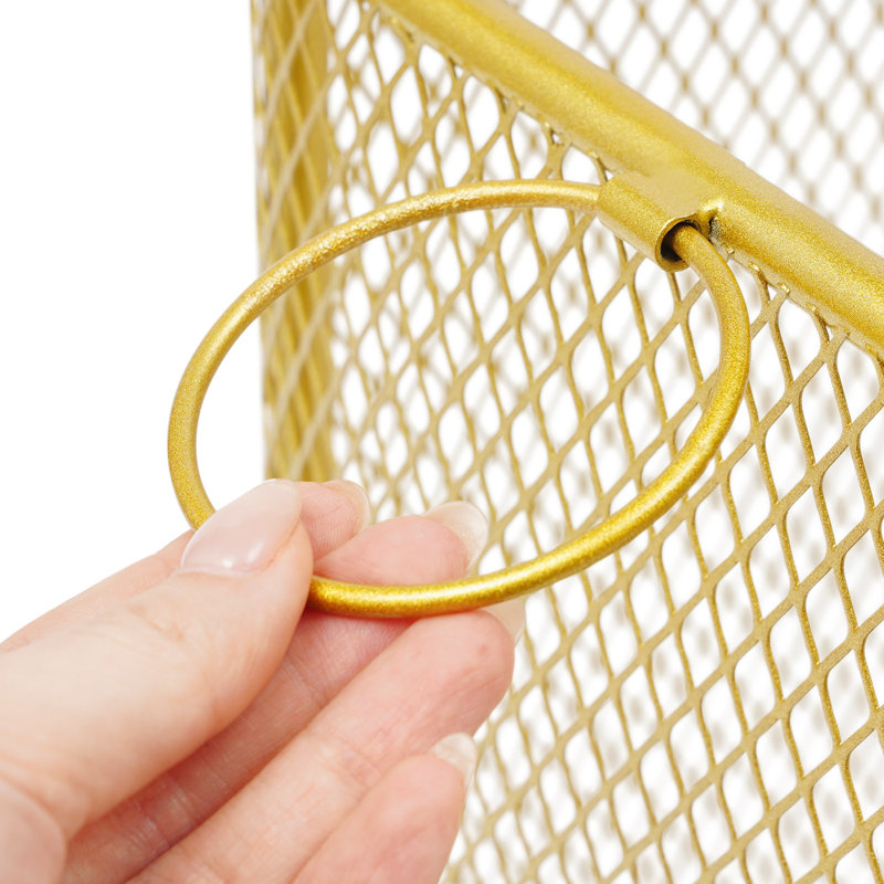 Panier à linge Mesh, Doré