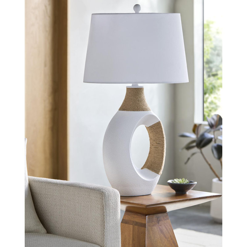 Lampe de table Adontae, Blanc