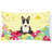Easter Eggs Bull Terrier Outdoor Lumbar Pillow