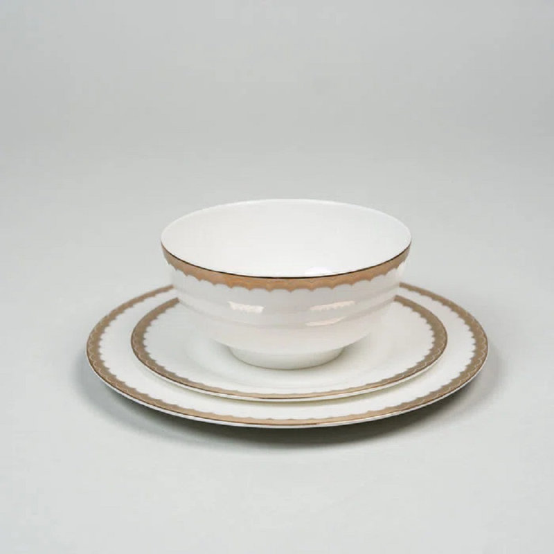 Ankara Piece Bone China Dinnerware Set - Service for 4