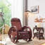 Chaise berçante en rotin naturel naturel-102437763