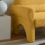 Laine d'agneau jaune pour la maison - Design moderne et élégant et 2 sièges confortables avec coussin lombaire, construction, s'adapte à diverses pièces-1783216677
