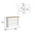 Kitchen Island with Two-Tier Storage Shelf and Ample Workstation