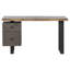 Metal File Solid Wood Table Base