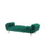 Weyburn 3 Seater Velvet Sleeper-220990942